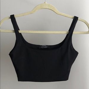 BERSHKA Black Crop Top